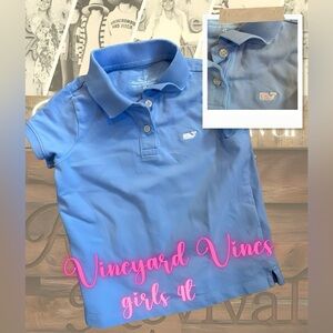 🐳 Vineyard Vines Girls Polo Shirt — Size 4T